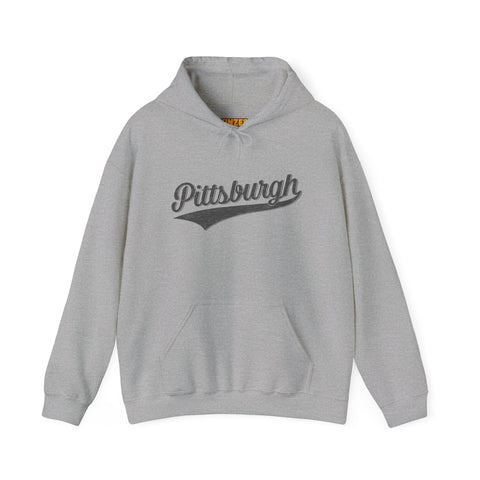 Pittsburgh Varsity Retro Heavy Blend Hooded Sweatshirt Hoodie - YinzerShop