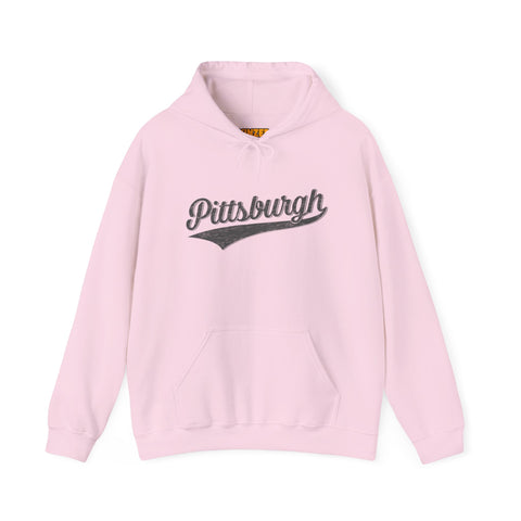 Pittsburgh Varsity Retro Heavy Blend Hooded Sweatshirt Hoodie - YinzerShop