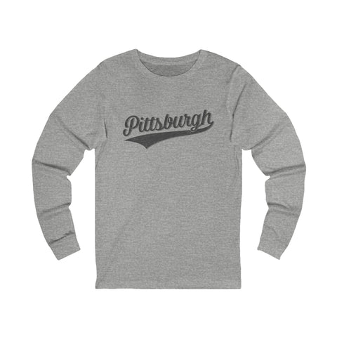 Pittsburgh Varsity Retro Jersey Long Sleeve Tee Shirt Long Sleeve Shirt - YinzerShop