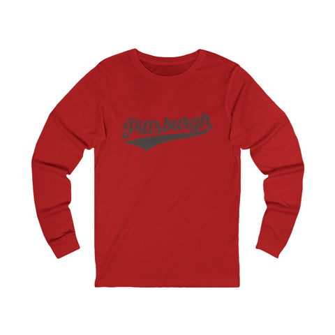 Pittsburgh Varsity Retro Jersey Long Sleeve Tee Shirt Long Sleeve Shirt - YinzerShop