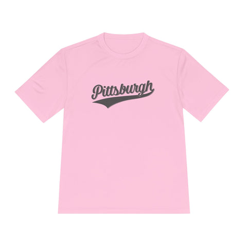 Pittsburgh Varsity Retro Moisture Wicking T-shirt - Sport-Tek ST350 T-Shirt - YinzerShop