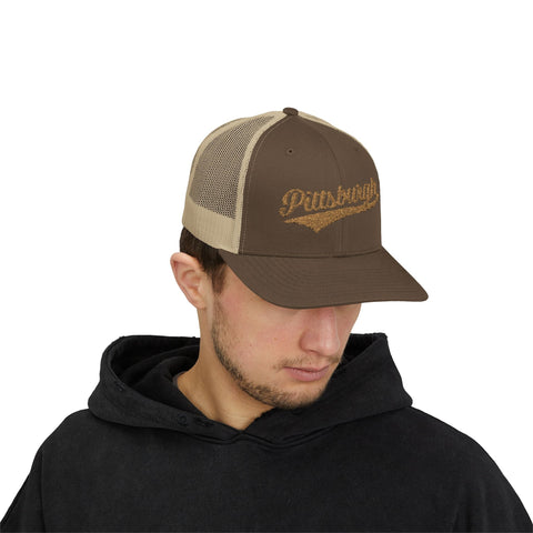 Pittsburgh Varsity Retro Snapback Trucker Cap Hats - YinzerShop