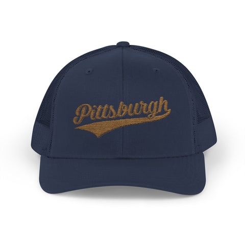 Pittsburgh Varsity Retro Snapback Trucker Cap Hats - YinzerShop