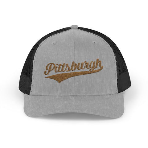 Pittsburgh Varsity Retro Snapback Trucker Cap Hats - YinzerShop