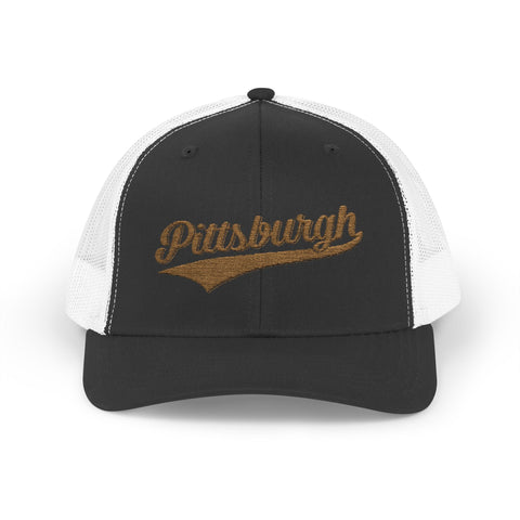 Pittsburgh Varsity Retro Snapback Trucker Cap Hats - YinzerShop
