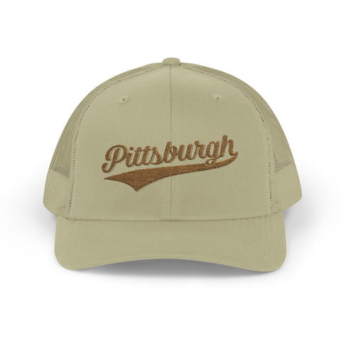 Pittsburgh Varsity Retro Snapback Trucker Cap Hats - YinzerShop