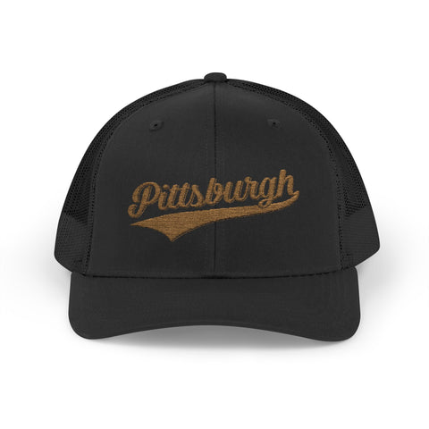 Pittsburgh Varsity Retro Snapback Trucker Cap Hats - YinzerShop