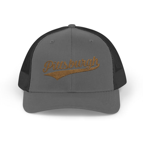 Pittsburgh Varsity Retro Snapback Trucker Cap Hats - YinzerShop