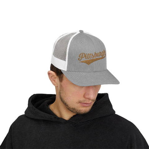 Pittsburgh Varsity Retro Snapback Trucker Cap Hats - YinzerShop