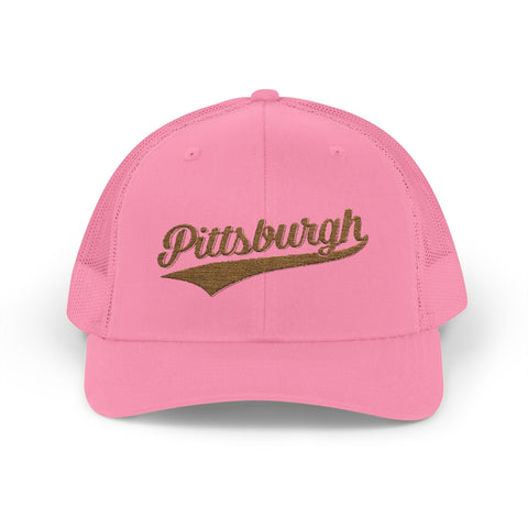 Pittsburgh Varsity Retro Snapback Trucker Cap Hats - YinzerShop