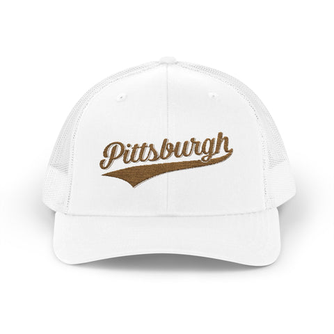 Pittsburgh Varsity Retro Snapback Trucker Cap Hats - YinzerShop
