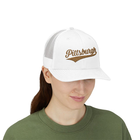 Pittsburgh Varsity Retro Snapback Trucker Cap Hats - YinzerShop