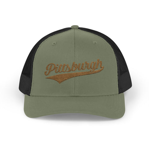 Pittsburgh Varsity Retro Snapback Trucker Cap Hats - YinzerShop