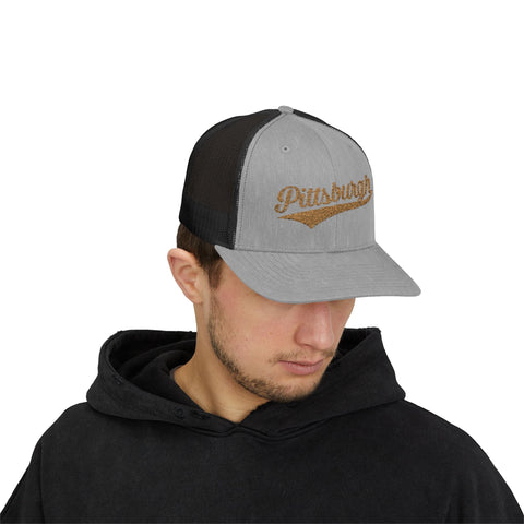 Pittsburgh Varsity Retro Snapback Trucker Cap Hats - YinzerShop