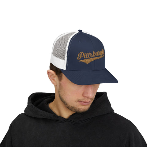 Pittsburgh Varsity Retro Snapback Trucker Cap Hats - YinzerShop