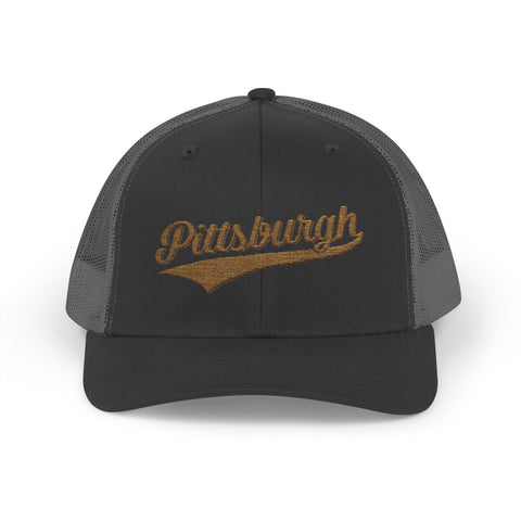 Pittsburgh Varsity Retro Snapback Trucker Cap Hats - YinzerShop