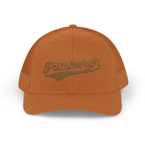 Pittsburgh Varsity Retro Snapback Trucker Cap Hats - YinzerShop