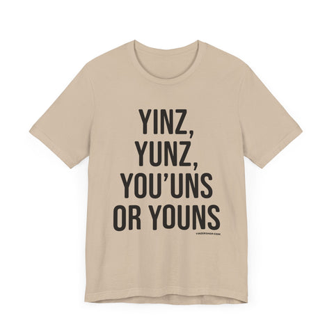 Pittsburgh Versions of YINZ Short Sleeve T-Shirt T-Shirt - YinzerShop