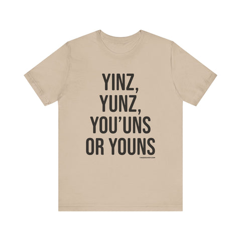 Pittsburgh Versions of YINZ Short Sleeve T-Shirt T-Shirt - YinzerShop