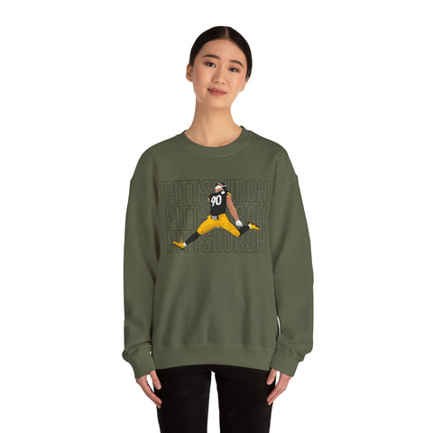 Pittsburgh Victory Jump - Heavy Blend™ Crewneck Sweatshirt Sweatshirt - YinzerShop