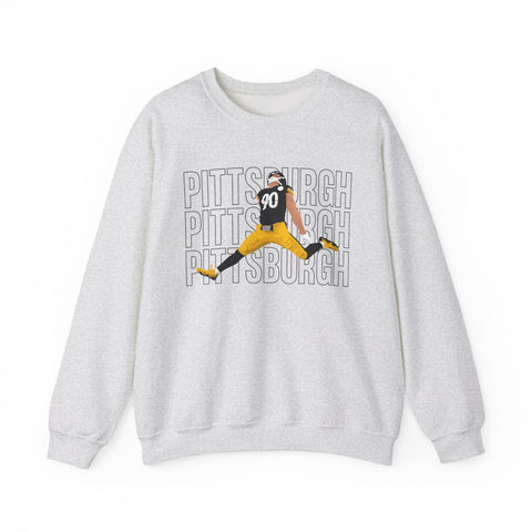 Pittsburgh Victory Jump - Heavy Blend™ Crewneck Sweatshirt Sweatshirt - YinzerShop