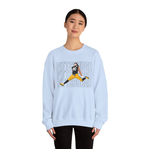 Pittsburgh Victory Jump - Heavy Blend™ Crewneck Sweatshirt Sweatshirt - YinzerShop