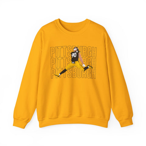 Pittsburgh Victory Jump - Heavy Blend™ Crewneck Sweatshirt Sweatshirt - YinzerShop