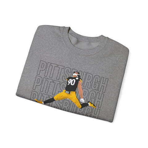 Pittsburgh Victory Jump - Heavy Blend™ Crewneck Sweatshirt Sweatshirt - YinzerShop
