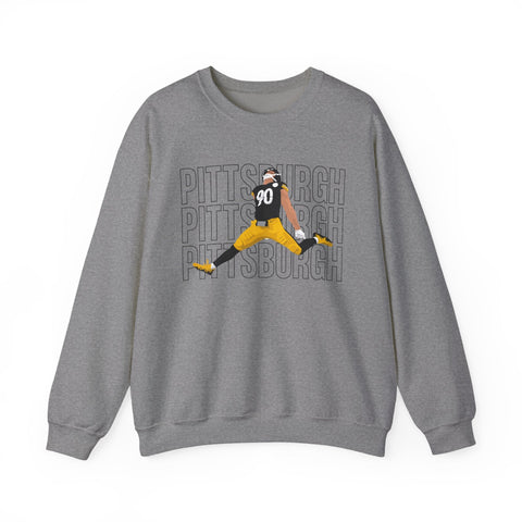 Pittsburgh Victory Jump - Heavy Blend™ Crewneck Sweatshirt Sweatshirt - YinzerShop