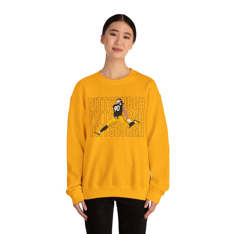 Pittsburgh Victory Jump - Heavy Blend™ Crewneck Sweatshirt Sweatshirt - YinzerShop