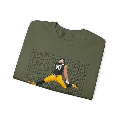 Pittsburgh Victory Jump - Heavy Blend™ Crewneck Sweatshirt Sweatshirt - YinzerShop