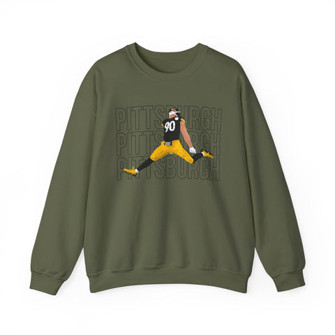 Pittsburgh Victory Jump - Heavy Blend™ Crewneck Sweatshirt Sweatshirt - YinzerShop