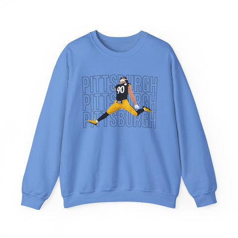 Pittsburgh Victory Jump - Heavy Blend™ Crewneck Sweatshirt Sweatshirt - YinzerShop