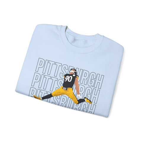 Pittsburgh Victory Jump - Heavy Blend™ Crewneck Sweatshirt Sweatshirt - YinzerShop