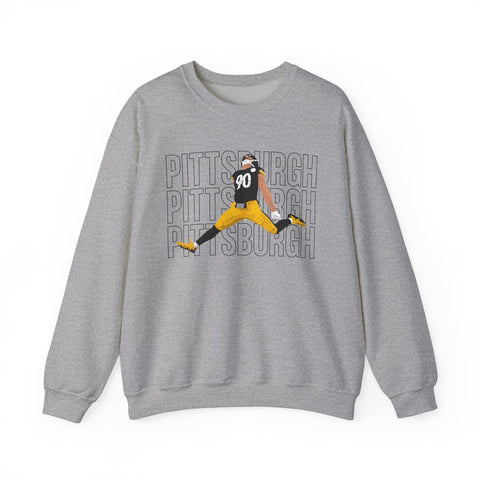 Pittsburgh Victory Jump - Heavy Blend™ Crewneck Sweatshirt Sweatshirt - YinzerShop