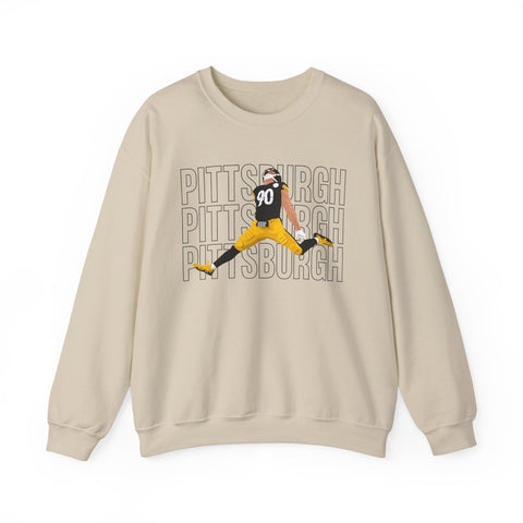 Pittsburgh Victory Jump - Heavy Blend™ Crewneck Sweatshirt Sweatshirt - YinzerShop
