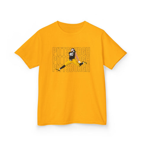 Pittsburgh Victory Jump - Kids Graphic T-Shirt Kids Apparel - YinzerShop