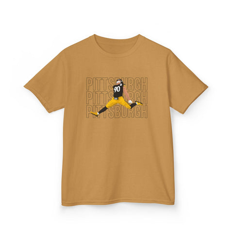 Pittsburgh Victory Jump - Kids Graphic T-Shirt Kids Apparel - YinzerShop