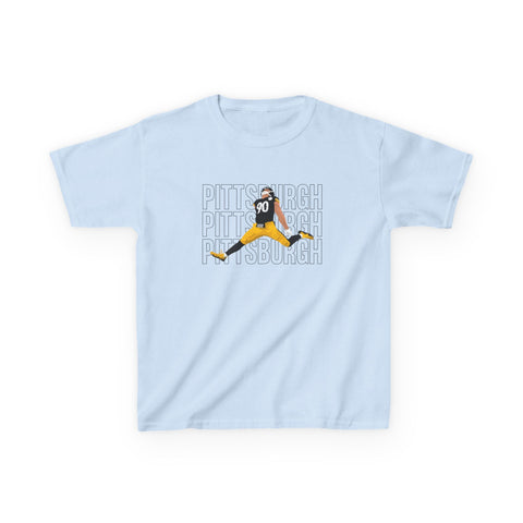 Pittsburgh Victory Jump - Kids Graphic T-Shirt Kids Apparel - YinzerShop