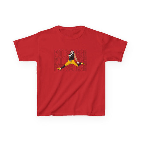 Pittsburgh Victory Jump - Kids Graphic T-Shirt Kids Apparel - YinzerShop