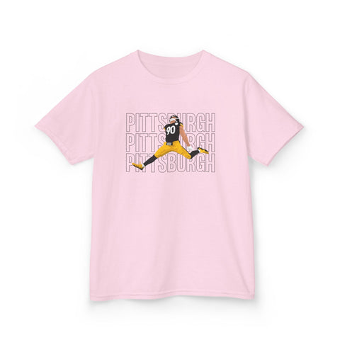 Pittsburgh Victory Jump - Kids Graphic T-Shirt Kids Apparel - YinzerShop