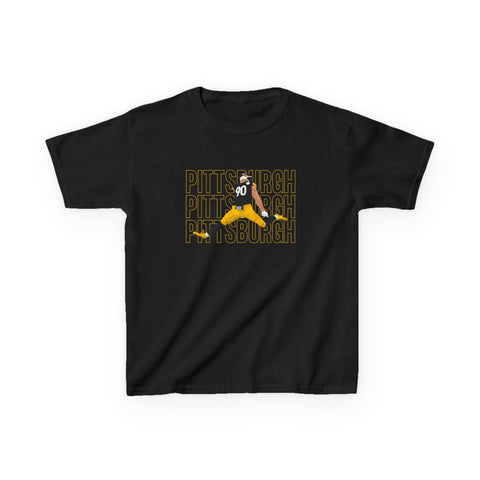 Pittsburgh Victory Jump - Kids Graphic T-Shirt Kids Apparel - YinzerShop