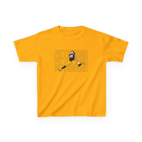 Pittsburgh Victory Jump - Kids Graphic T-Shirt Kids Apparel - YinzerShop