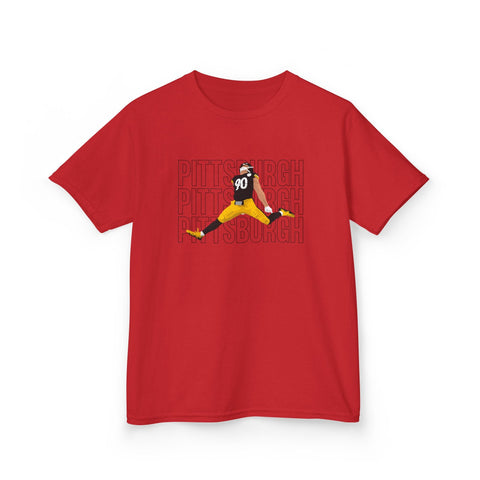 Pittsburgh Victory Jump - Kids Graphic T-Shirt Kids Apparel - YinzerShop