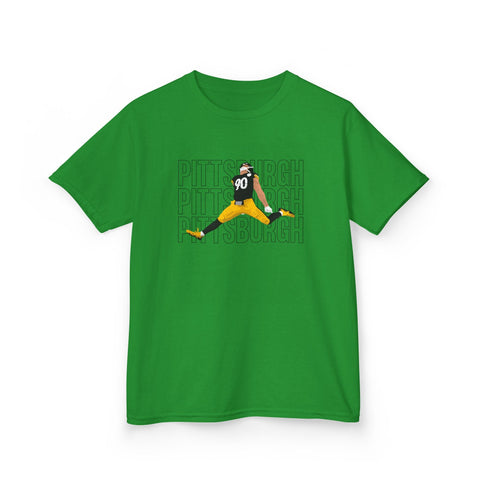 Pittsburgh Victory Jump - Kids Graphic T-Shirt Kids Apparel - YinzerShop