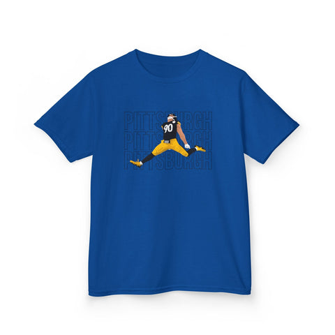 Pittsburgh Victory Jump - Kids Graphic T-Shirt Kids Apparel - YinzerShop