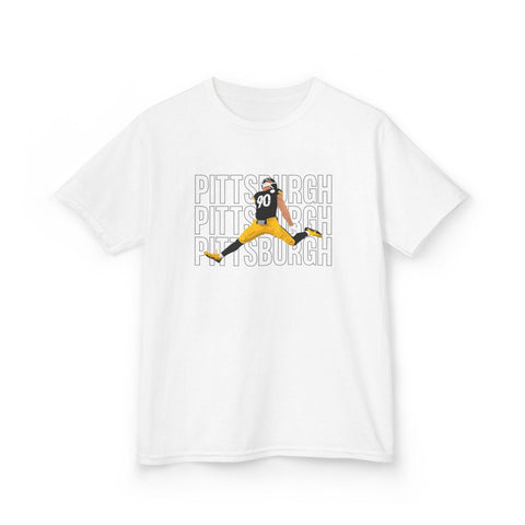 Pittsburgh Victory Jump - Kids Graphic T-Shirt Kids Apparel - YinzerShop