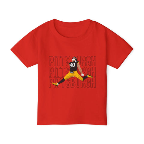 Pittsburgh Victory Jump - Toddler T-Shirt Kids Apparel - YinzerShop