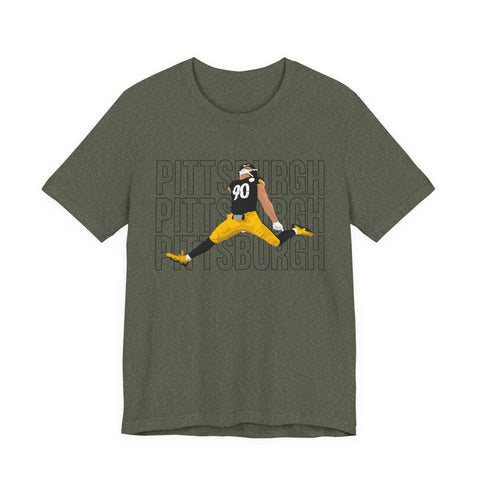 Pittsburgh Victory Jump - Unisex Jersey Short Sleeve Tee T-Shirt - YinzerShop