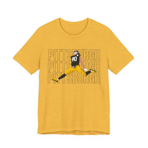 Pittsburgh Victory Jump - Unisex Jersey Short Sleeve Tee T-Shirt - YinzerShop